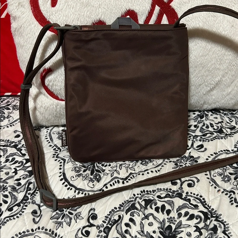 Pacsafe Dark Brown Messenger Bag